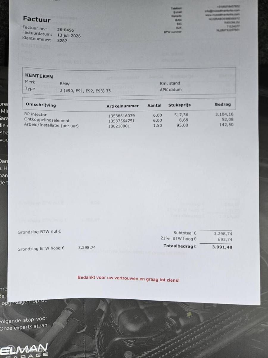 BMW 3 Serie BMW 335i N54 M-Pakket Nieuwe Turbo’s | M Performance Remmen