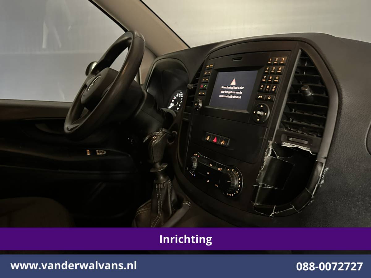 Mercedes-Benz Vito Mercedes-Benz Vito 114 CDI 136pk L3H1 Inrichting Euro6 Airco | Camera | Navigatie | Imperiaal | Trekhaak Sidebars, Bijrijdersbank