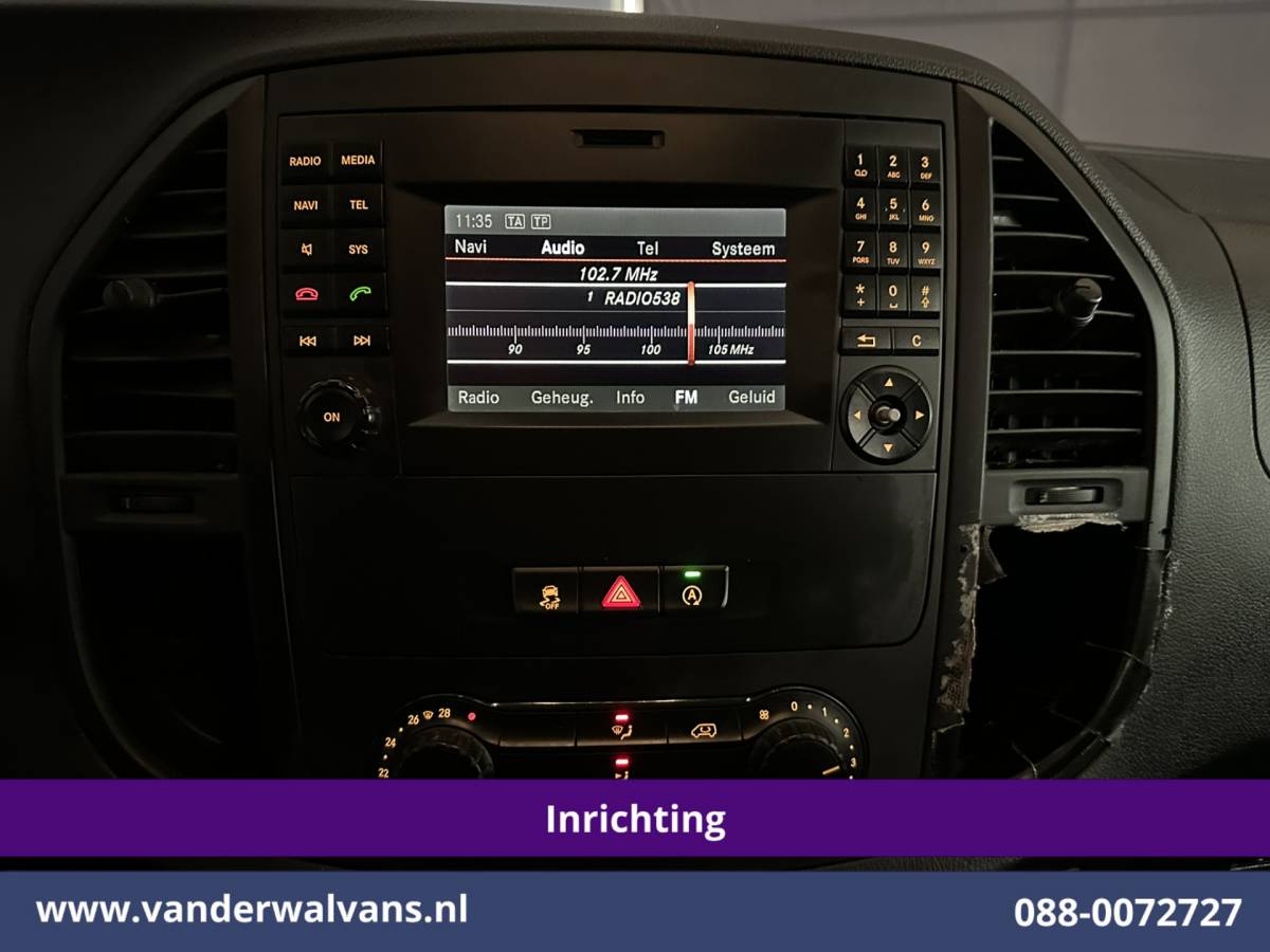 Mercedes-Benz Vito Mercedes-Benz Vito 114 CDI 136pk L3H1 Inrichting Euro6 Airco | Camera | Navigatie | Imperiaal | Trekhaak Sidebars, Bijrijdersbank