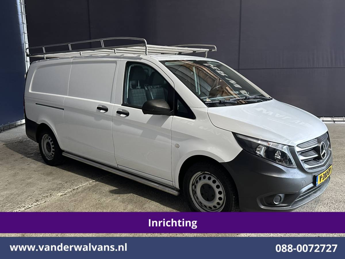 Mercedes-Benz Vito Mercedes-Benz Vito 114 CDI 136pk L3H1 Inrichting Euro6 Airco | Camera | Navigatie | Imperiaal | Trekhaak Sidebars, Bijrijdersbank