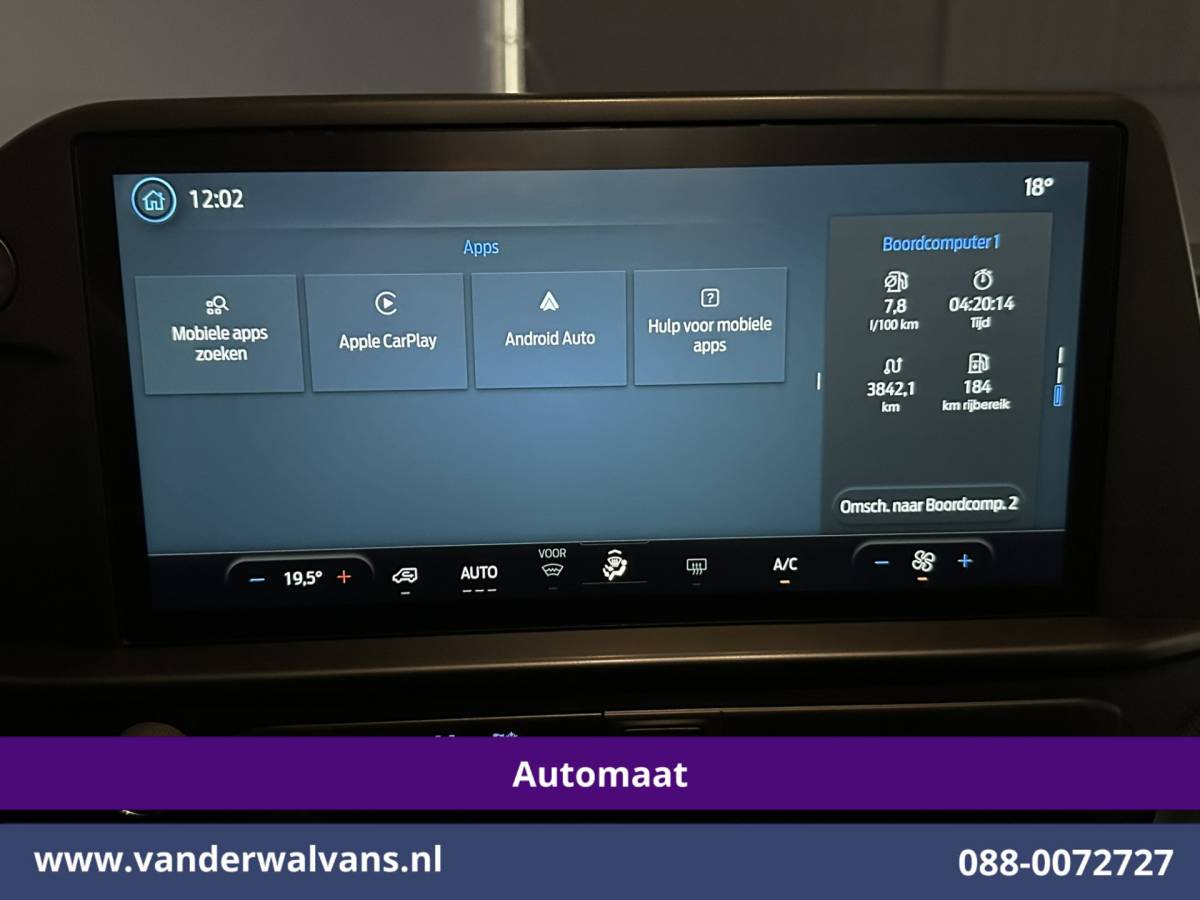 Ford Transit Custom Ford Transit Custom 2.0 TDCI 136pk Automaat L1H1 Euro6 Airco | Camera | Apple Carplay | LED | Cruisecontrol 2740kg Trekhaak, Android Auto, Verwarmde voorruit, Parkeersensoren, Bijrijdersbank