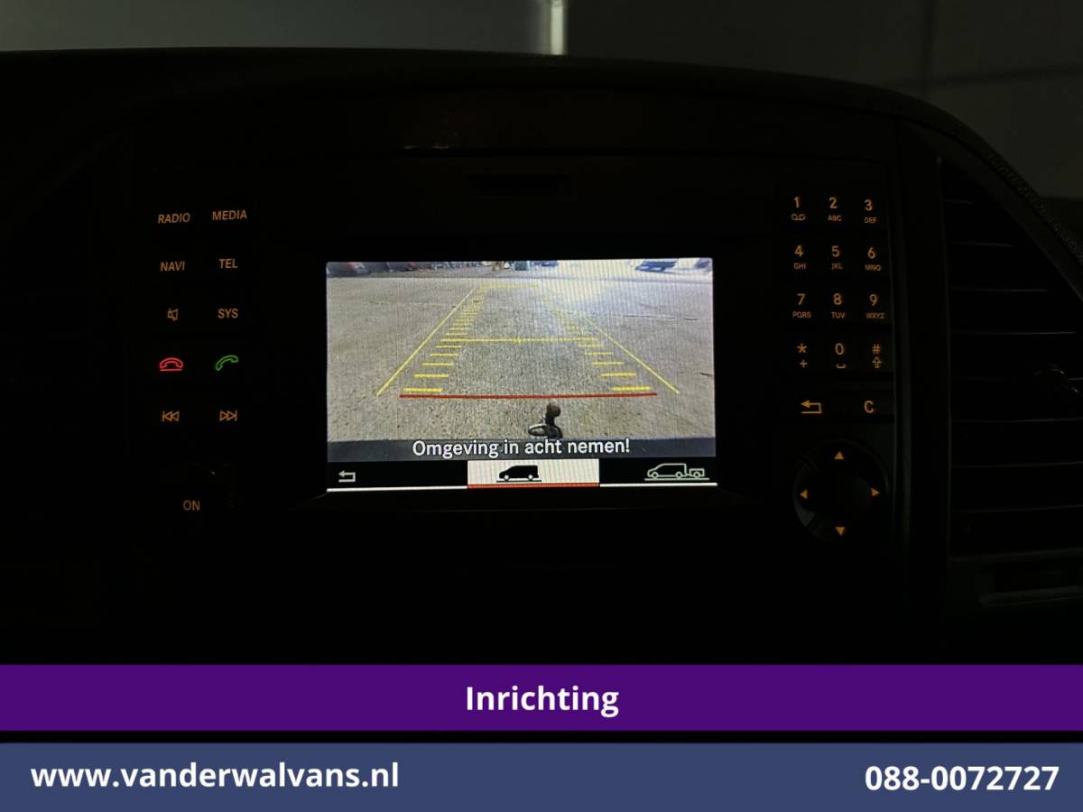 Mercedes-Benz Vito Mercedes-Benz Vito 114 CDI 136pk L3H1 Inrichting Euro6 Airco | Navigatie | Camera | Imperiaal | Trekhaak Sidebars, Bijrijdersbank