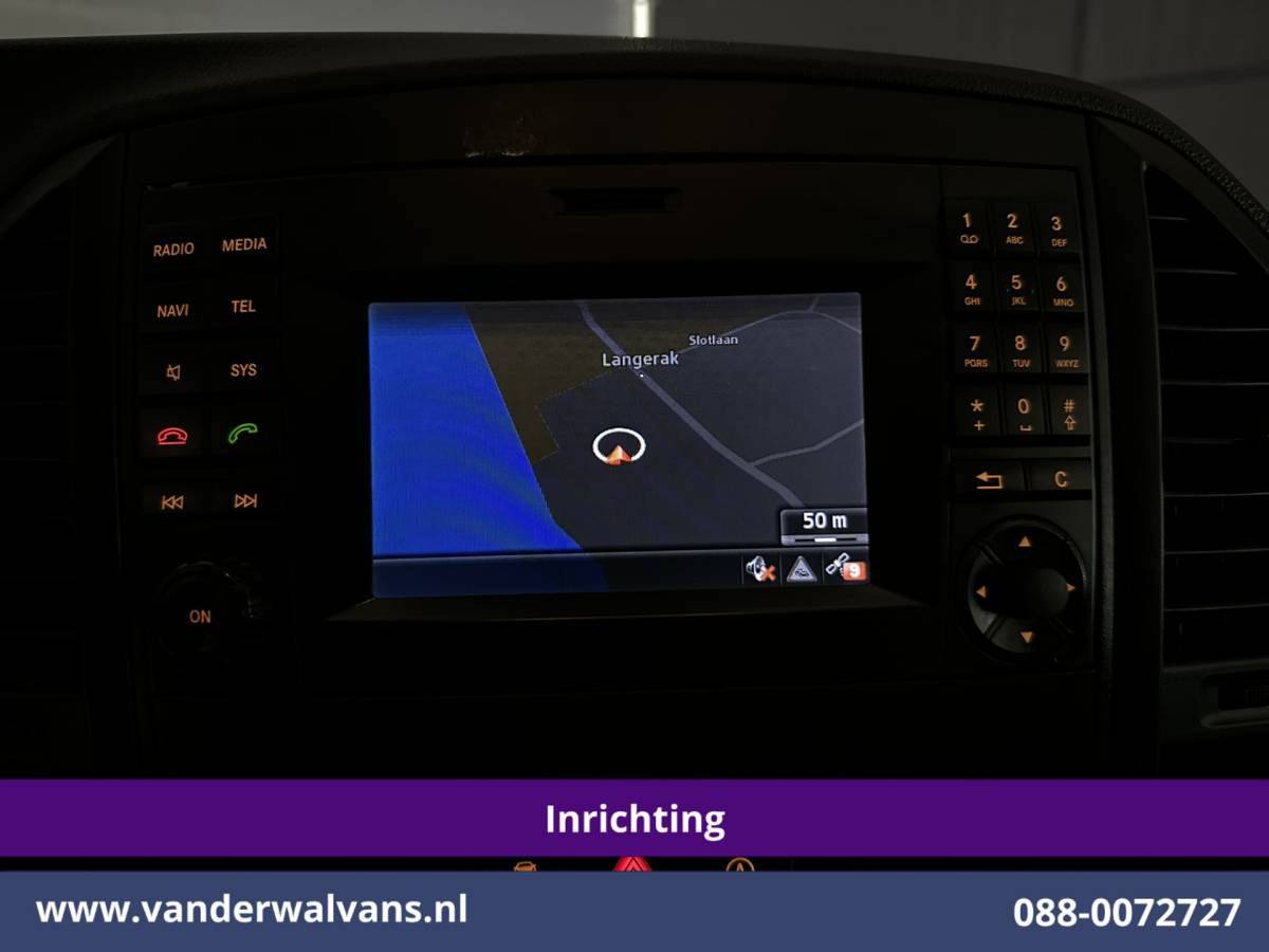 Mercedes-Benz Vito Mercedes-Benz Vito 114 CDI 136pk L3H1 Inrichting Euro6 Airco | Navigatie | Camera | Imperiaal | Trekhaak Sidebars, Bijrijdersbank