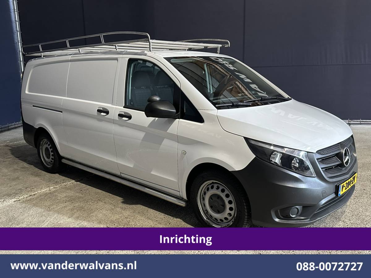 Mercedes-Benz Vito Mercedes-Benz Vito 114 CDI 136pk L3H1 Inrichting Euro6 Airco | Navigatie | Camera | Imperiaal | Trekhaak Sidebars, Bijrijdersbank