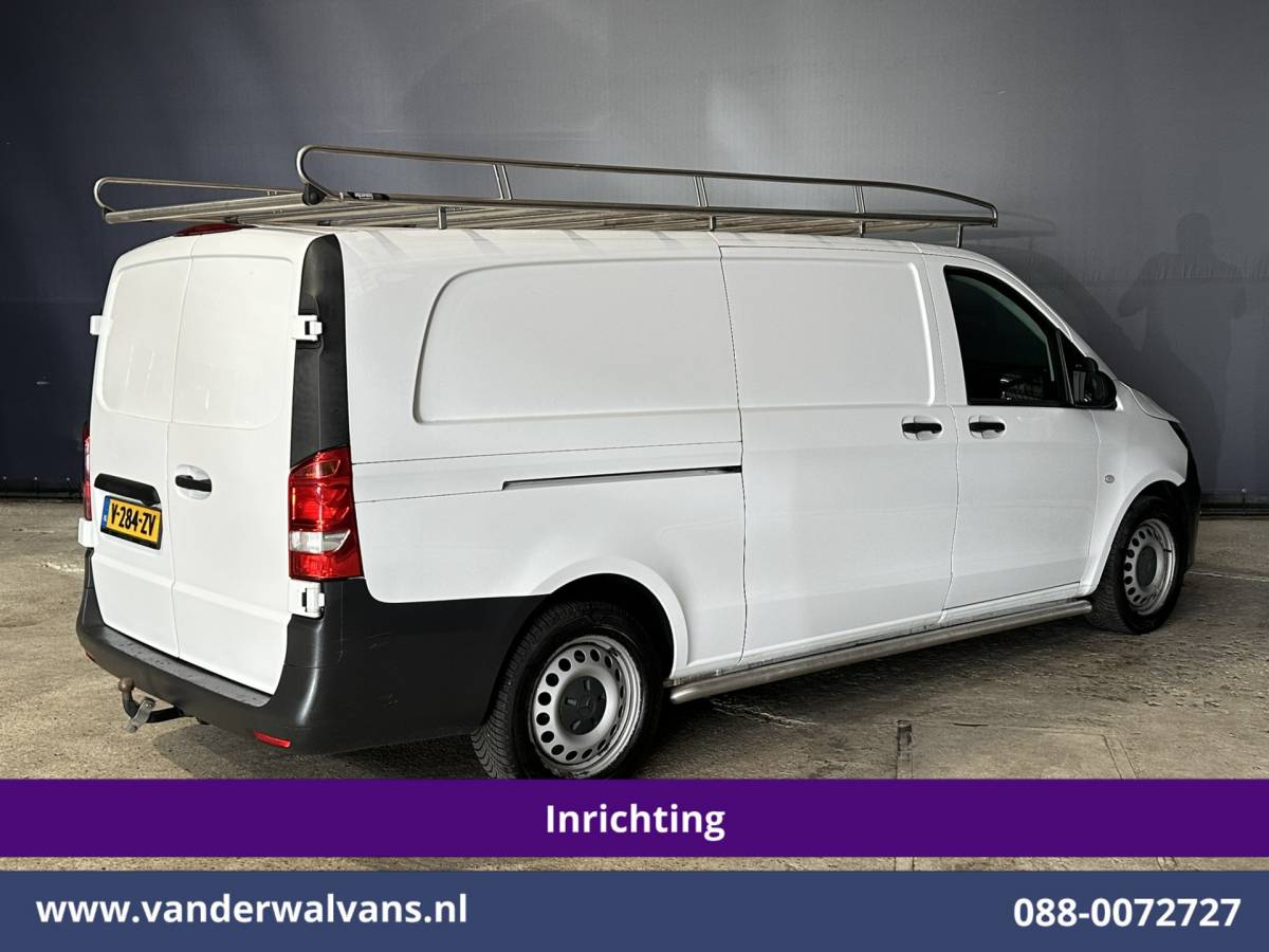 Mercedes-Benz Vito Mercedes-Benz Vito 114 CDI 136pk L3H1 Inrichting Euro6 Airco | Navigatie | Camera | Imperiaal | Trekhaak Sidebars, Bijrijdersbank