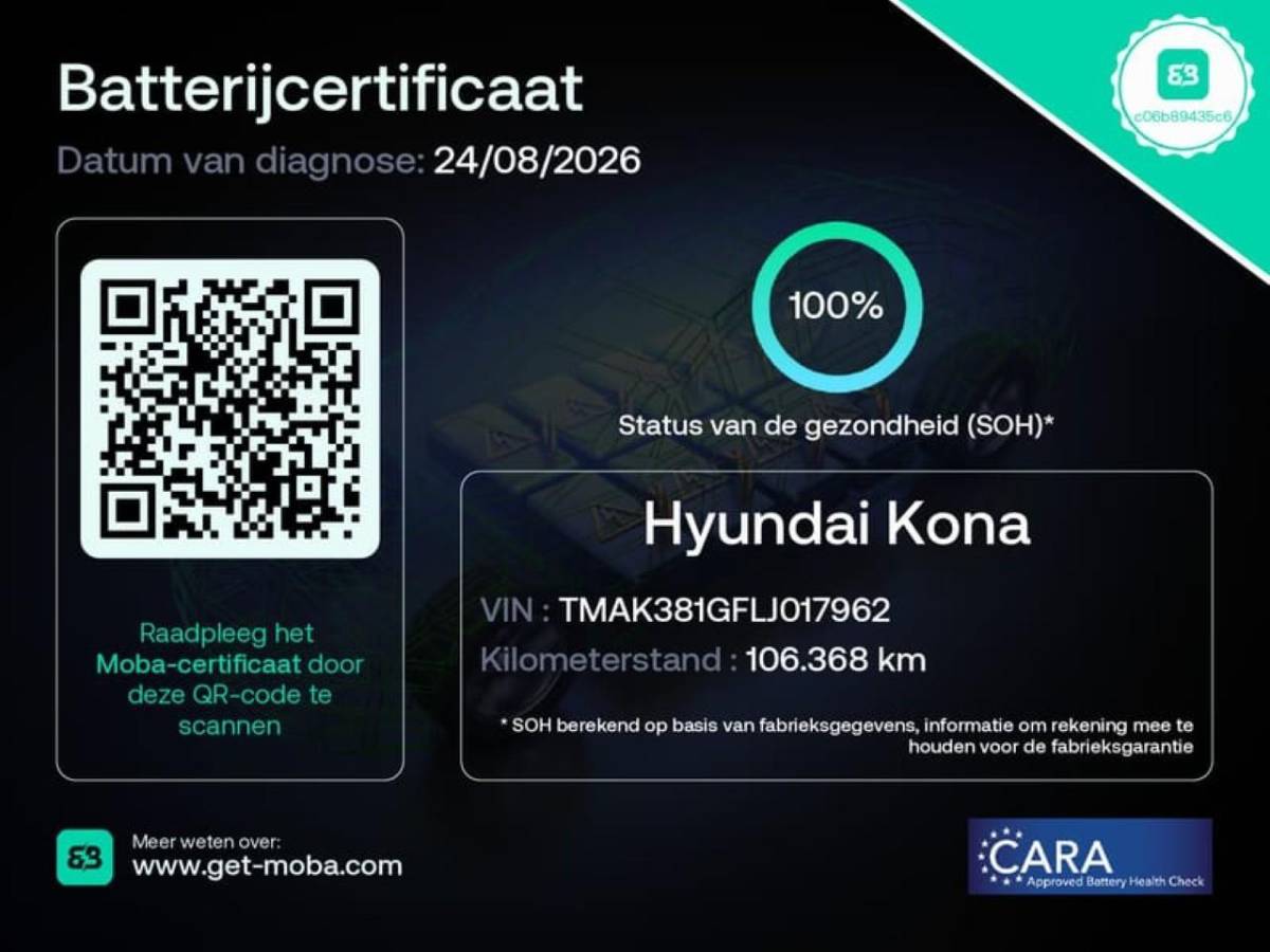 Hyundai Kona Hyundai Kona EV Fashion 64 kWh | SOH 100% | Navigatiesysteem | Parkeersensoren |