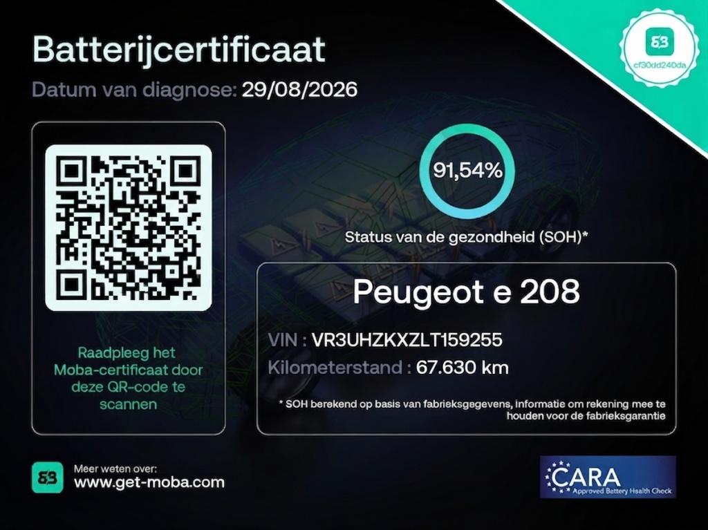Peugeot e-208 Peugeot e-208 GT 350 50 kWh | 91,54% SOH | Pano | Stoelverwarming | 360 Camera