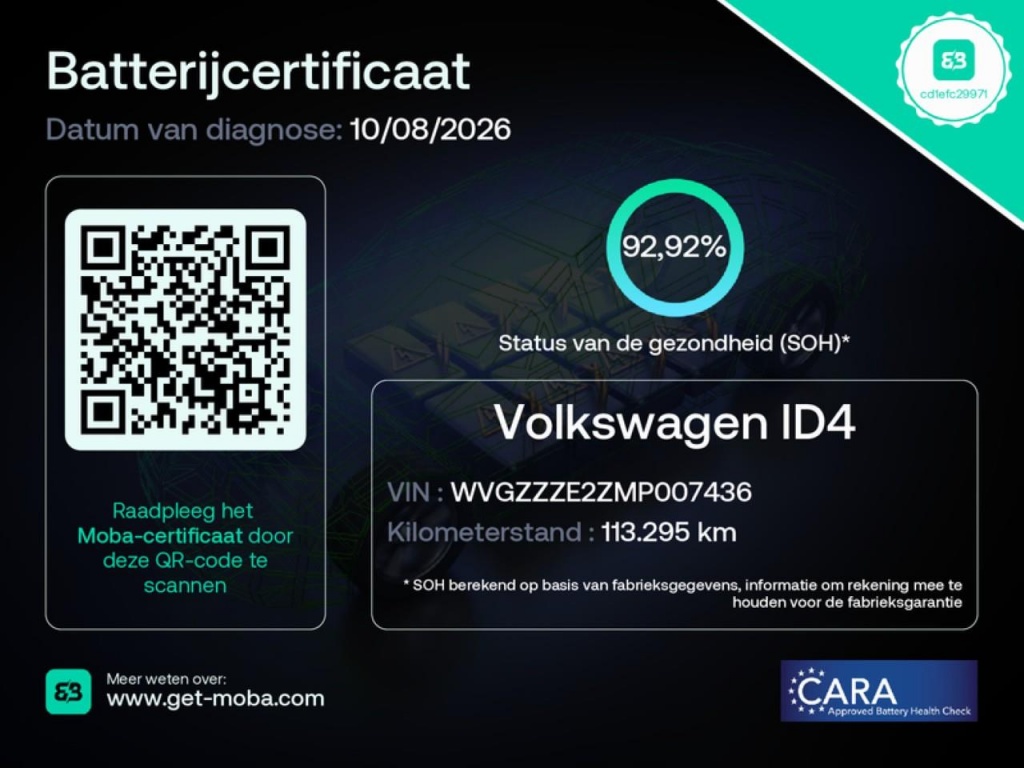 Volkswagen ID.4 Volkswagen ID.4 First 77 kWh | 92,92% SOH | Trekhaak | Camera | Led | Stoelverwarming