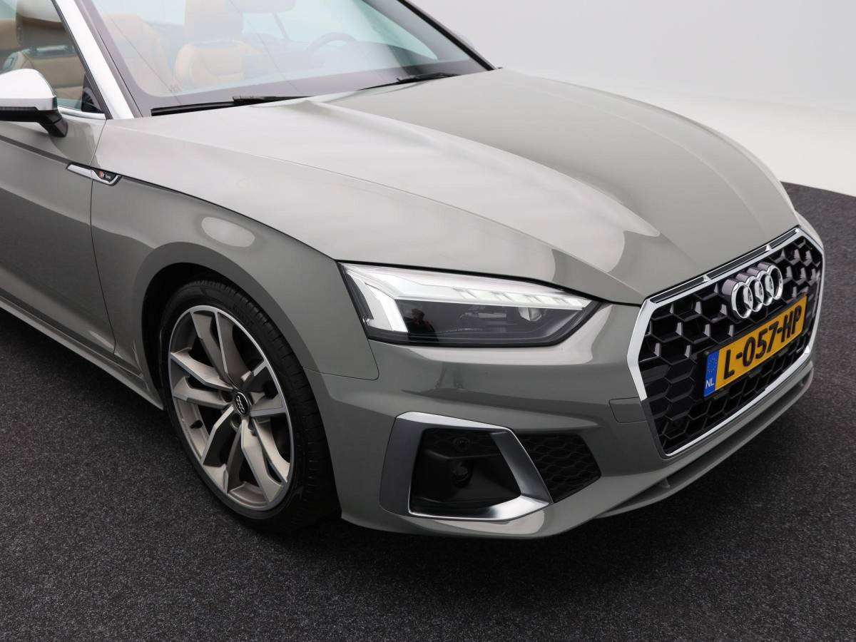 Audi A5 Audi A5 Cabriolet 40 TFSi 190 Pk Automaat S-Line | B&O Audio | Nekverwarming | 19 Inch | Trekhaak | Leder | Camera | 86.642 Km!!