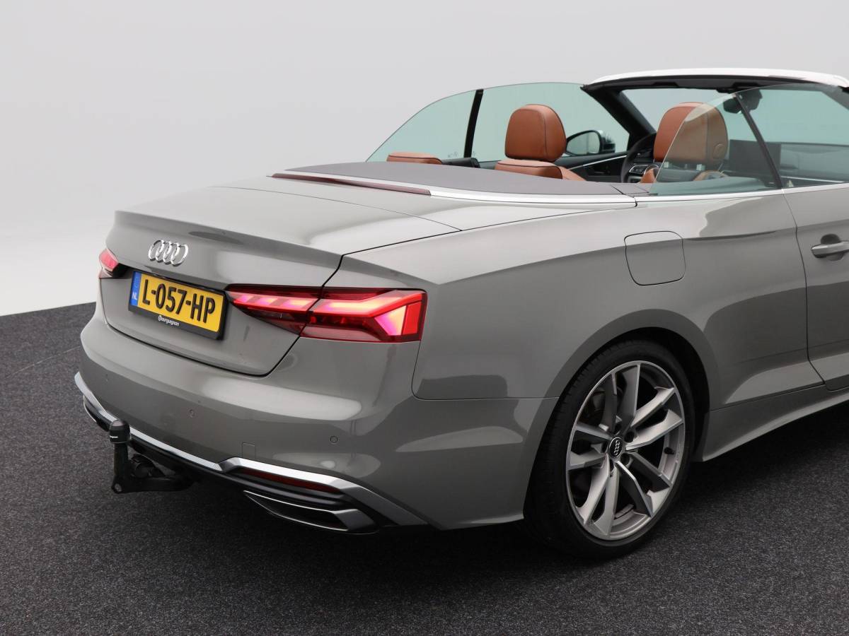 Audi A5 Audi A5 Cabriolet 40 TFSi 190 Pk Automaat S-Line | B&O Audio | Nekverwarming | 19 Inch | Trekhaak | Leder | Camera | 86.642 Km!!