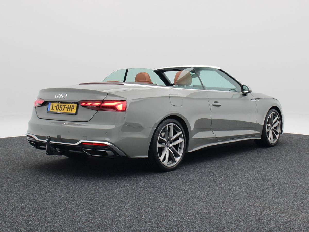 Audi A5 Audi A5 Cabriolet 40 TFSi 190 Pk Automaat S-Line | B&O Audio | Nekverwarming | 19 Inch | Trekhaak | Leder | Camera | 86.642 Km!!