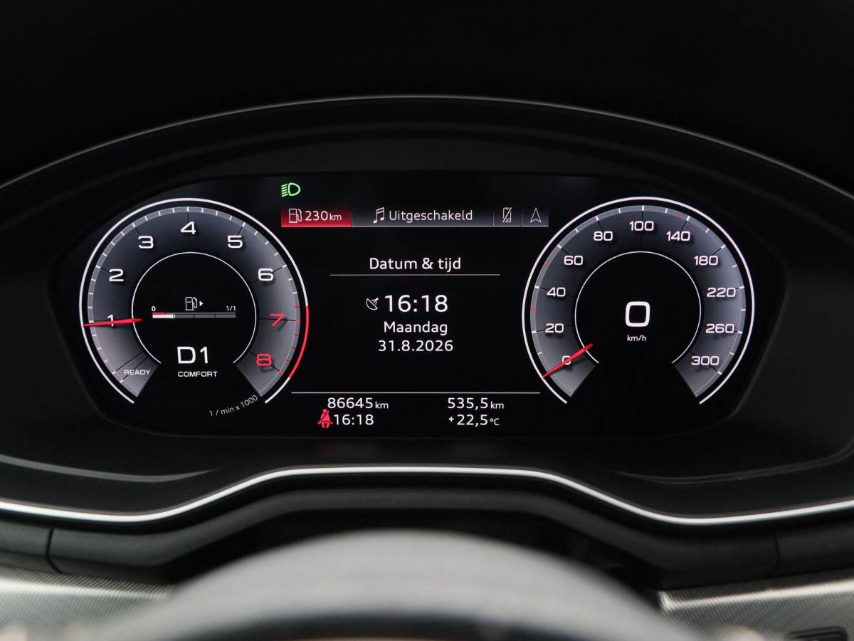 Audi A5 Audi A5 Cabriolet 40 TFSi 190 Pk Automaat S-Line | B&O Audio | Nekverwarming | 19 Inch | Trekhaak | Leder | Camera | 86.642 Km!!