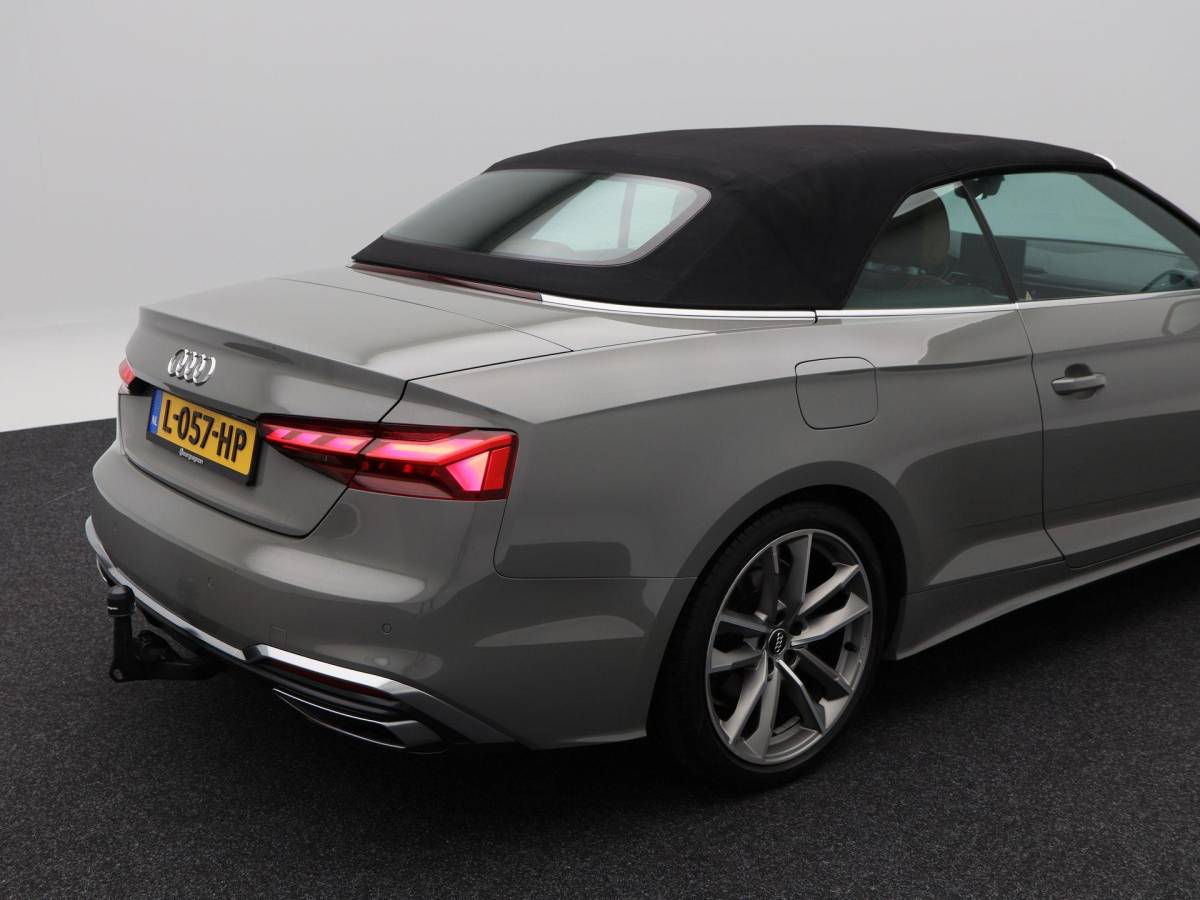 Audi A5 Audi A5 Cabriolet 40 TFSi 190 Pk Automaat S-Line | B&O Audio | Nekverwarming | 19 Inch | Trekhaak | Leder | Camera | 86.642 Km!!