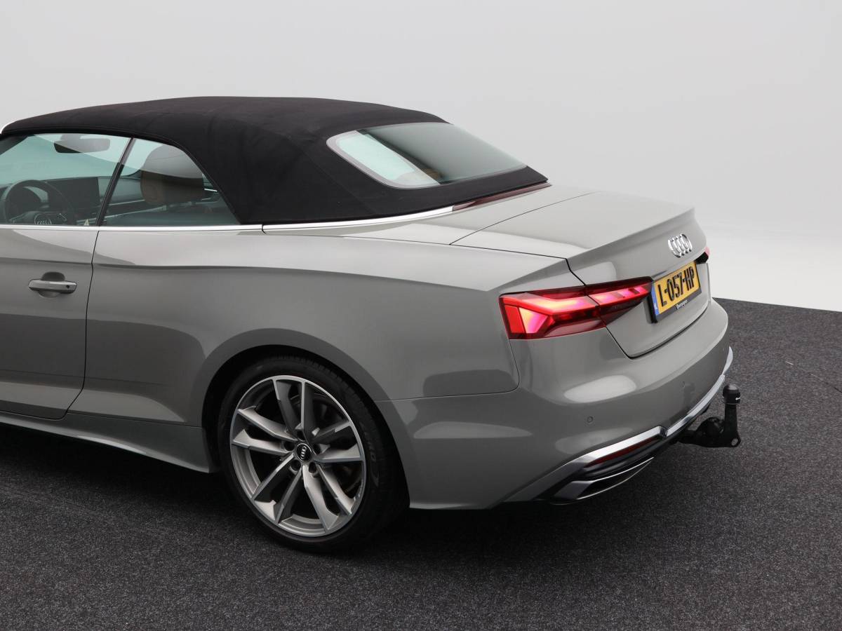 Audi A5 Audi A5 Cabriolet 40 TFSi 190 Pk Automaat S-Line | B&O Audio | Nekverwarming | 19 Inch | Trekhaak | Leder | Camera | 86.642 Km!!