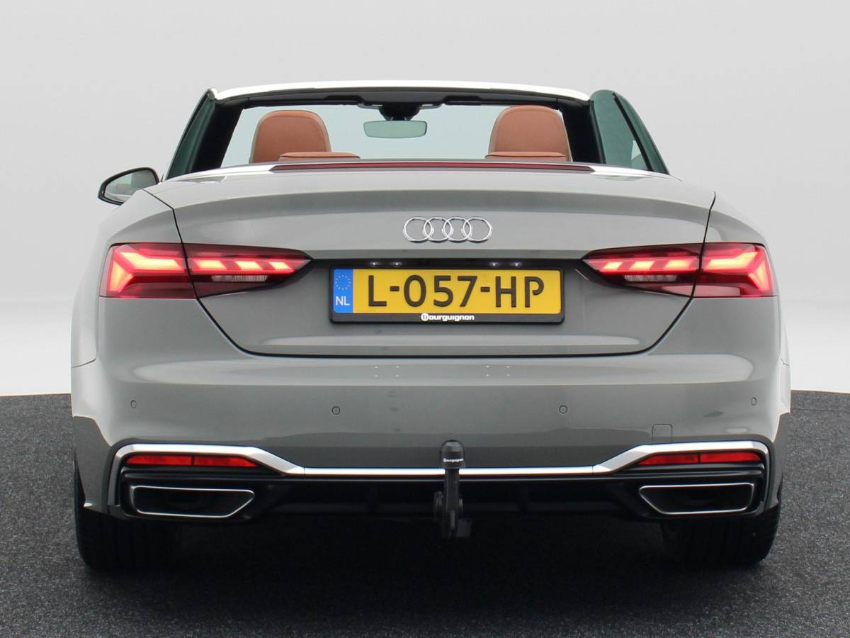 Audi A5 Audi A5 Cabriolet 40 TFSi 190 Pk Automaat S-Line | B&O Audio | Nekverwarming | 19 Inch | Trekhaak | Leder | Camera | 86.642 Km!!