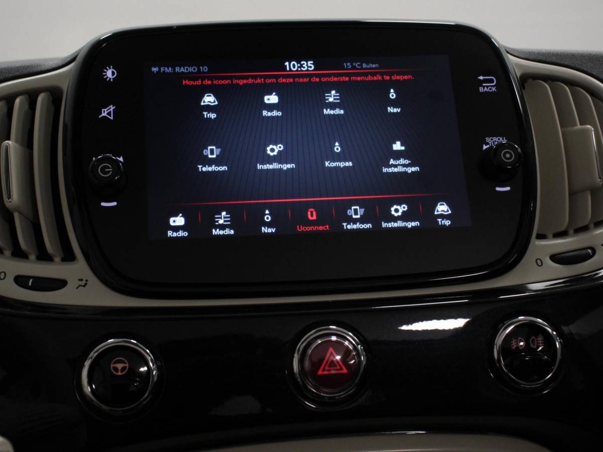 Fiat 500C Fiat 500 C 1.0 Hybrid Bellavita  Navigatie  Climate Control  Apple Carplay/Android Auto  Dab Digitale Cockpit Parkeer sensoren
