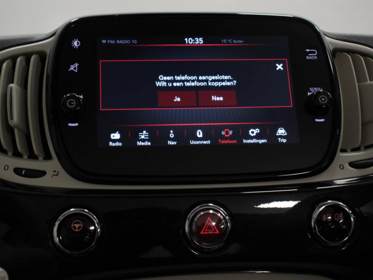Fiat 500C Fiat 500 C 1.0 Hybrid Bellavita  Navigatie  Climate Control  Apple Carplay/Android Auto  Dab Digitale Cockpit Parkeer sensoren