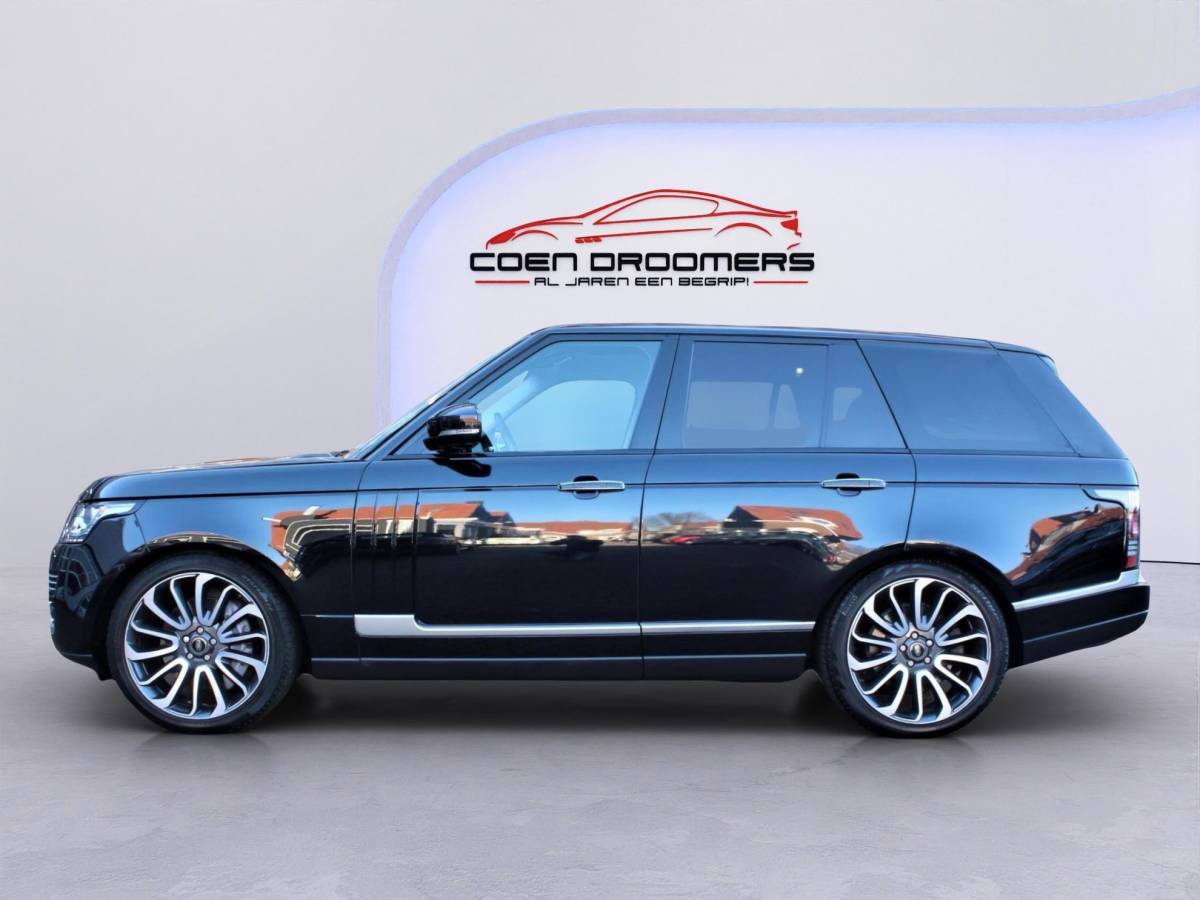 Land Rover Range Rover Land Rover Range Rover Autobiography Dynamic 5.0 V8 552PK/Apple Carplay/Panorama dak/Leder/Prof. Sound System/Adaptieve Cruise/Koelkast V+A/Tv schermen/Eletr. trekhaak/22″Velgen(MET GARANTIE*)