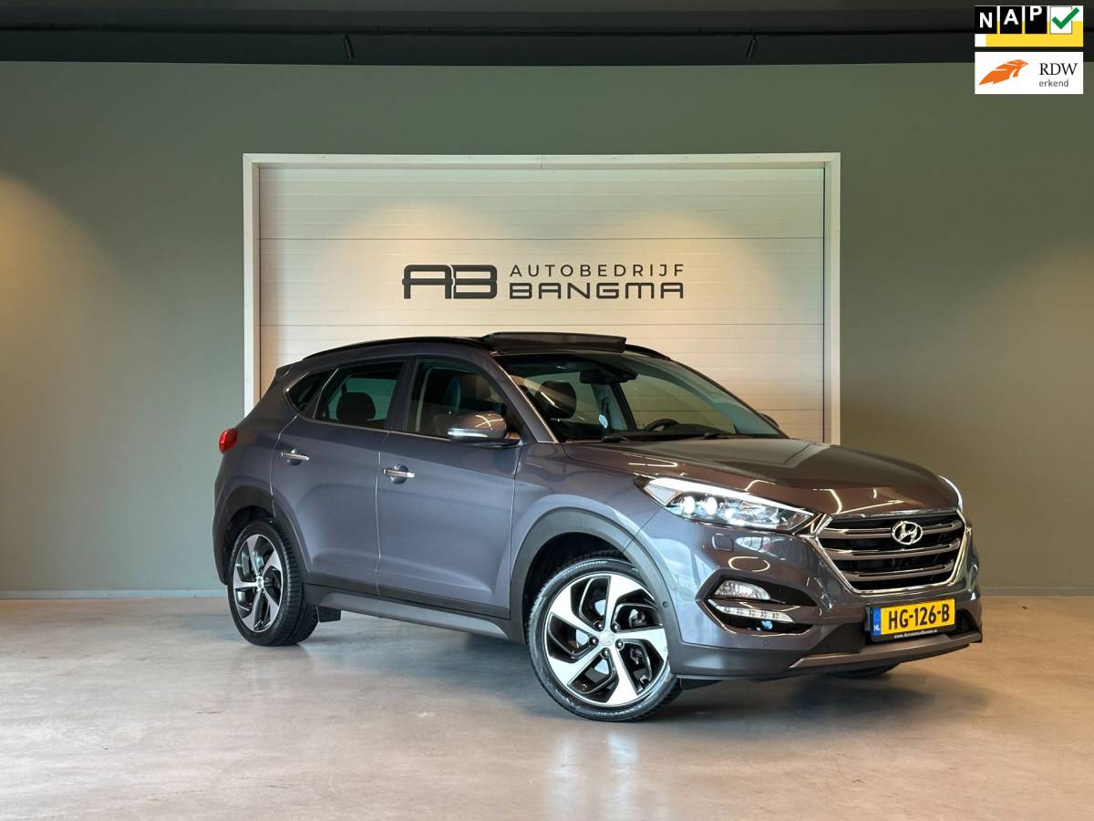 Hyundai Tucson Hyundai Tucson 1.6 T-GDi 4WD AUTOMAAT PREMIUM|CLIMA AIRCO|PANORAMADAK|CRUISECONTROL|LEDEREN BEKLEDING|TREKHAAK|XENON|NAVIGATIE|NAP
