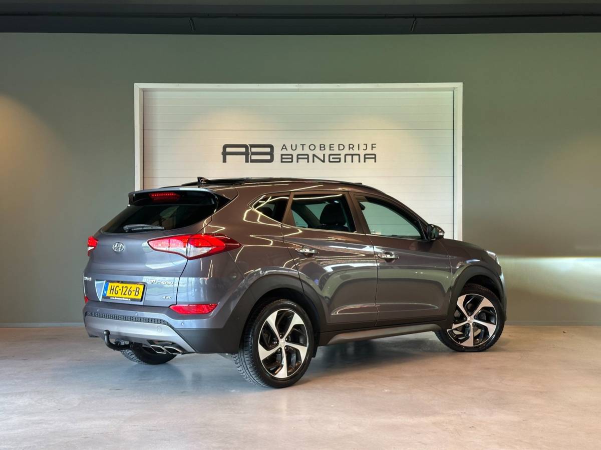 Hyundai Tucson Hyundai Tucson 1.6 T-GDi 4WD AUTOMAAT PREMIUM|CLIMA AIRCO|PANORAMADAK|CRUISECONTROL|LEDEREN BEKLEDING|TREKHAAK|XENON|NAVIGATIE|NAP