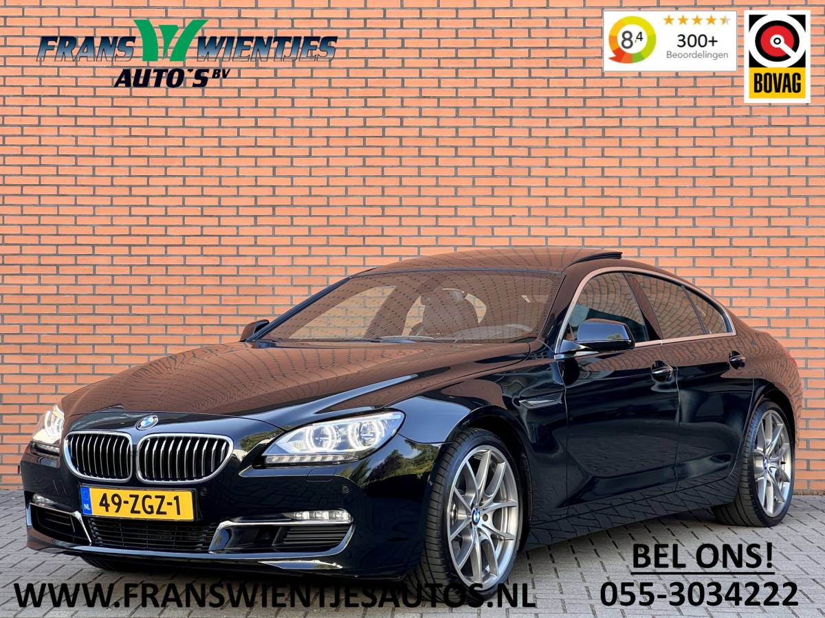 BMW 6 Serie BMW 6-serie Gran Coupé 640i High Executive | Dealer Onderhouden | Panoramadak | Head-Up Display | Elektrische Stoel + Geheugenfunctie | Lederen Bekleding | Stoelverwarming