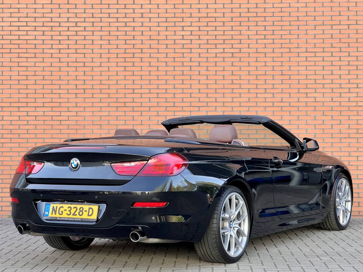 BMW 6 Serie BMW 6-serie Cabrio 640i High Executive | 320 PK! | Head-Up Display | Softclose | Xenon | 20″ Lichtmetaal | Camera | Lederen Bekleding