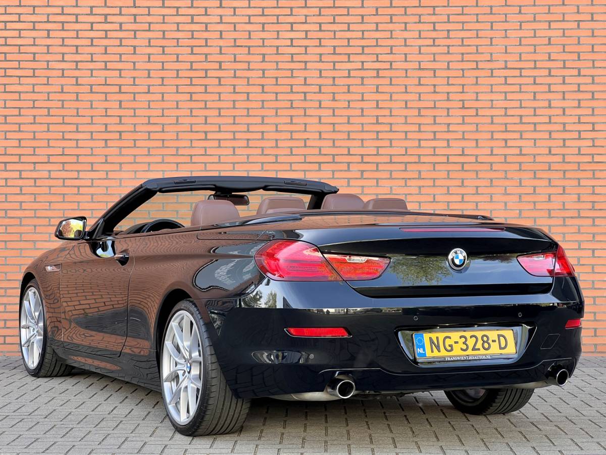 BMW 6 Serie BMW 6-serie Cabrio 640i High Executive | 320 PK! | Head-Up Display | Softclose | Xenon | 20″ Lichtmetaal | Camera | Lederen Bekleding