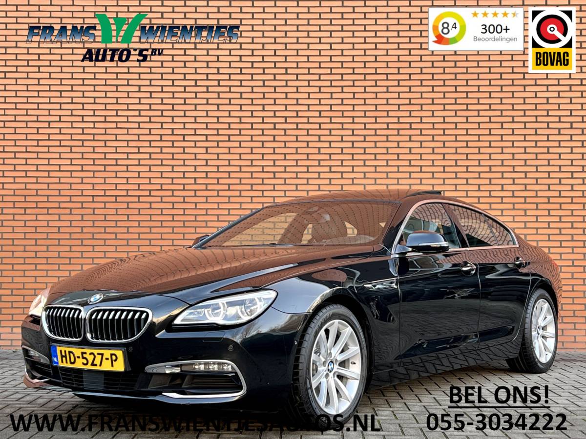BMW 6 Serie BMW 6-serie Gran Coupé 640i High Executive | 320 PK! | Panoramadak | Leder | Harman/Kardon | Lane Assist |  Camera | Head-Up Display | Softclose | Led |