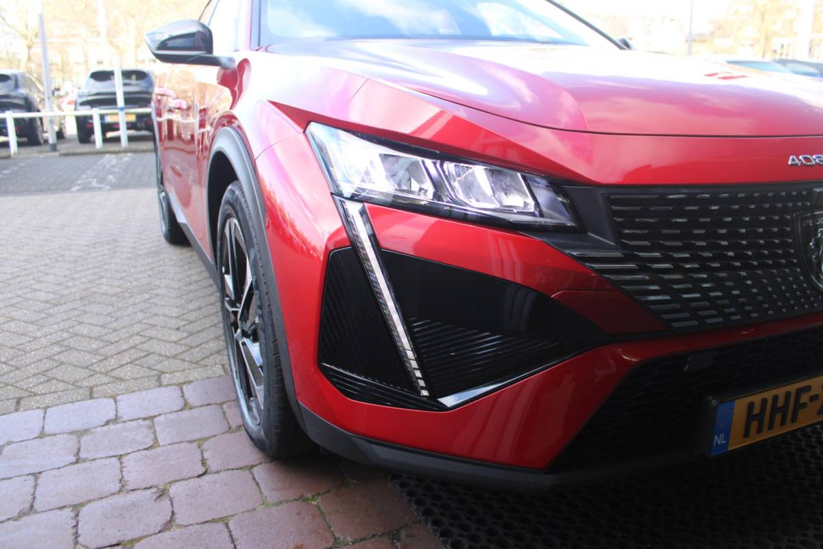 Peugeot 408 Peugeot 408 1.2 Hybrid 145PK ALLURE | ACHTERUITRIJ CAMERA | KEYLESS ENTRY/START | DRAADLOOS APPLE CARPLAY/ANDROID AUTO | DRAADLOOS TELEFOONLADEN | DAB+ RADIO | NAVIGATIE | ADAPTIVE CRUISE CONTROL | 19″ LICHTMETALEN VELGEN | PARKEERSENSOREN ACHTER |