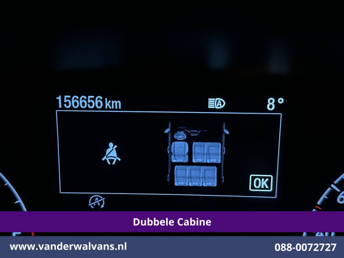 Ford Transit Custom Ford Transit Custom 2.0 TDCI 130pk L2H1 Dubbele Cabine Euro6 Airco | 6-Zits | Xenon | Camera | Navigatie | Apple Carplay | LED Android Auto, Cruisecontrol, Stoelverwarming, Verwarmde voorruit, Parkeersensoren