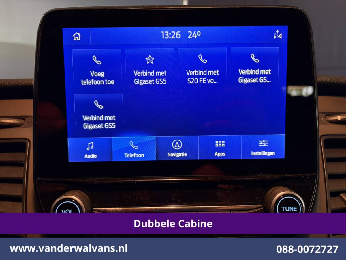 Ford Transit Custom Ford Transit Custom 2.0 TDCI 130pk L2H1 Dubbele Cabine Euro6 Airco | 6-Zits | Camera | Apple Carplay | Cruisecontrol Android Auto, Stoelverwarming, Parkeersensoren, Achterklep