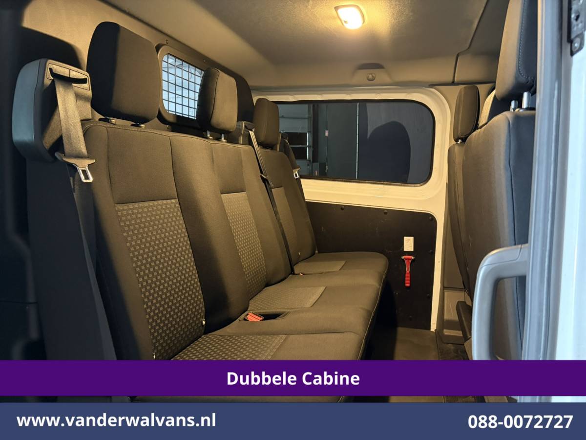Ford Transit Custom Ford Transit Custom 2.0 TDCI 130pk L2H1 Dubbele Cabine Euro6 Airco | 6-Zits | Camera | Apple Carplay | Cruisecontrol Android Auto, Stoelverwarming, Parkeersensoren, Achterklep
