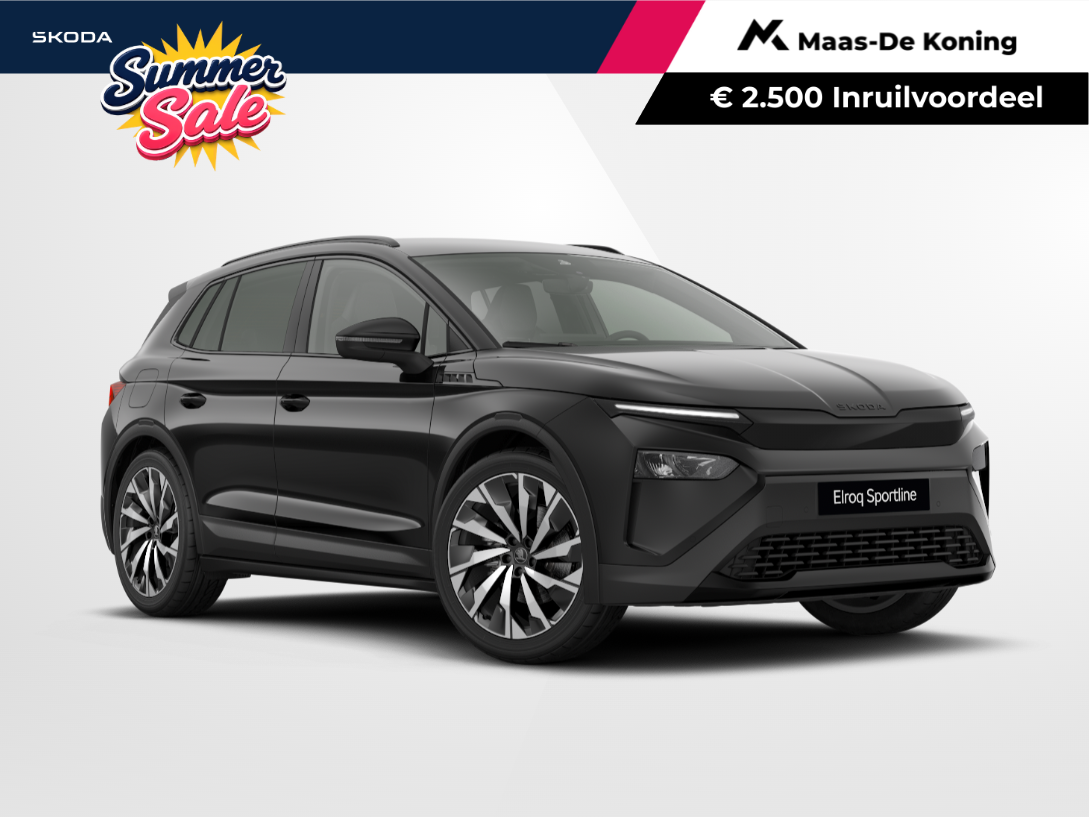 Škoda Elroq Škoda Elroq Sportline Elektromotor 85 | 21” velgen | trekhaak wegklapbaar | 2500,- inruilvoordeel!!