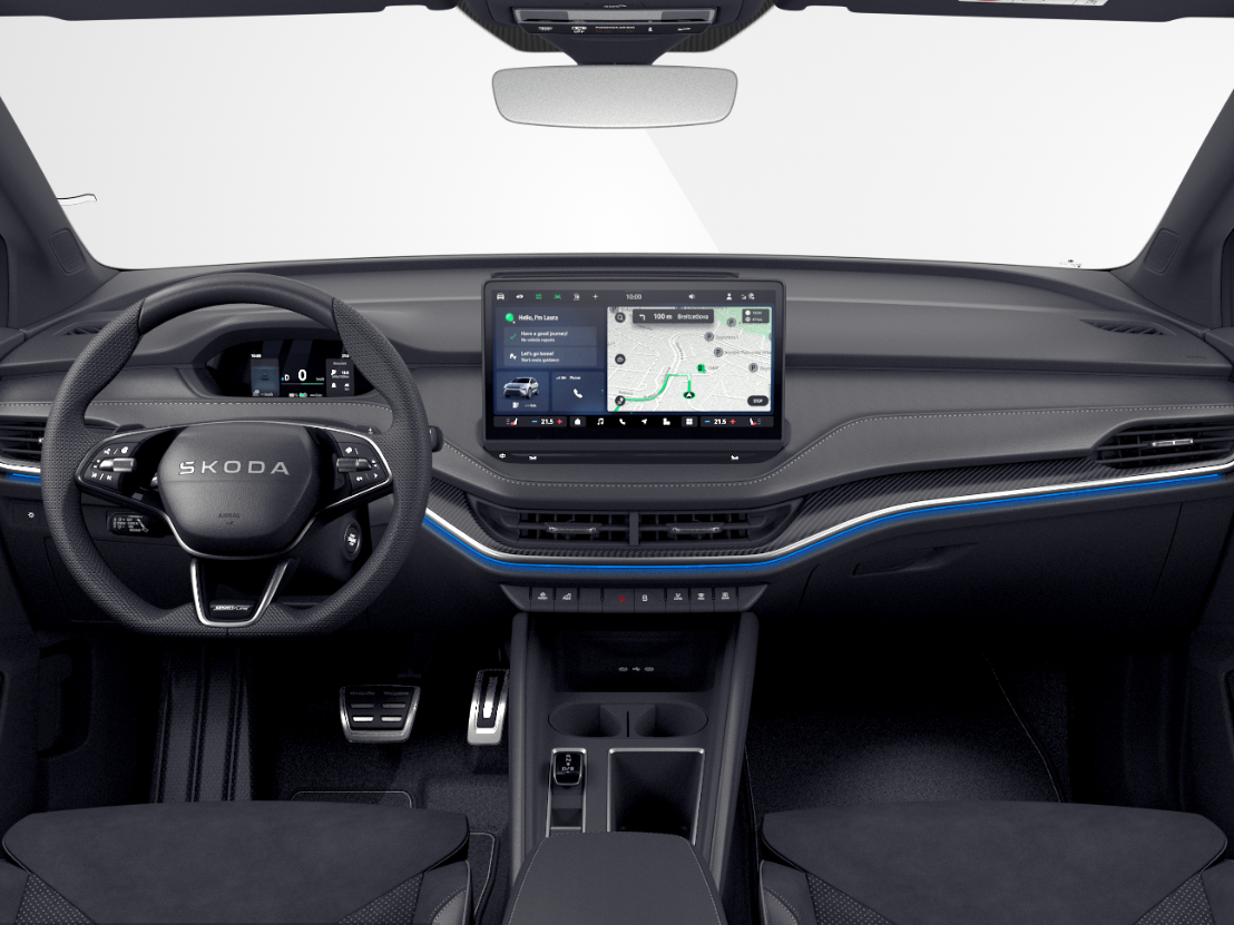 Škoda Elroq Škoda Elroq Sportline Elektromotor 85 | 21” velgen | trekhaak wegklapbaar | 2500,- inruilvoordeel!!