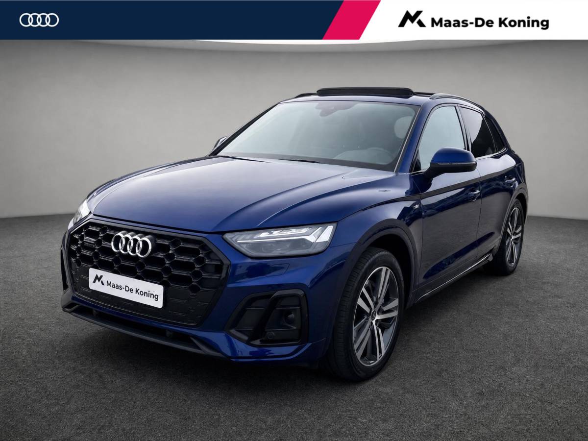Audi Q5 Audi Q5 50 TFSIe 299PK S-tronic S Line · Panoramadak · Camera ·  Luchtvering · Apple/Android Car Play · Keyless · 20” Inch · Garantie t/m 28-05-2028 of 80000km.