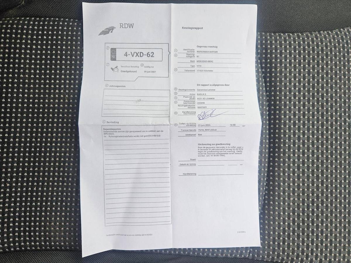 Mercedes-Benz Vito Mercedes Vito 2.2 CDI Airco Camera Automaat Trekh 3-zits 136pk