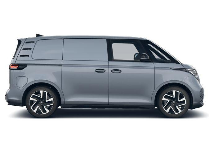 Volkswagen ID. Buzz Cargo Volkswagen Bedrijfswagens ID. Buzz Cargo Bulli Limited Signature Edition 79kWh 340pk 4M 737747 · ECO-lederen bekleding · 20″ LM velgen · Voor en achter spoiler · Zwarte grill ·