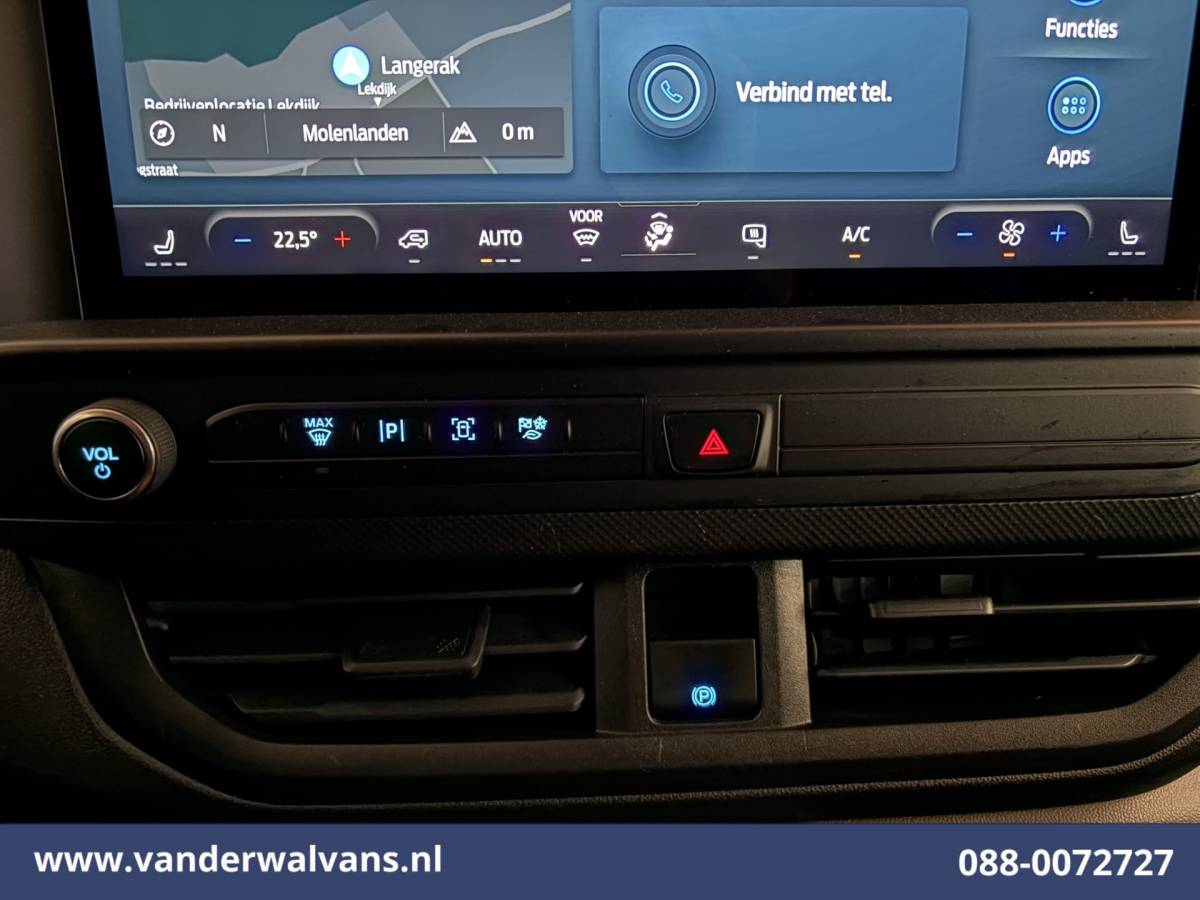 Ford Transit Custom Ford Transit Custom 2.0 TDCI 136pk L1H1 Euro6 Airco | Camera | Navigatie | LED | Apple Carplay | Adaptieve Cruisecontrol Android Auto, Verwarmde voorruit, Stoelverwarming, Parkeersensoren, Bijrijdersbank, 2590kg trekvermogen