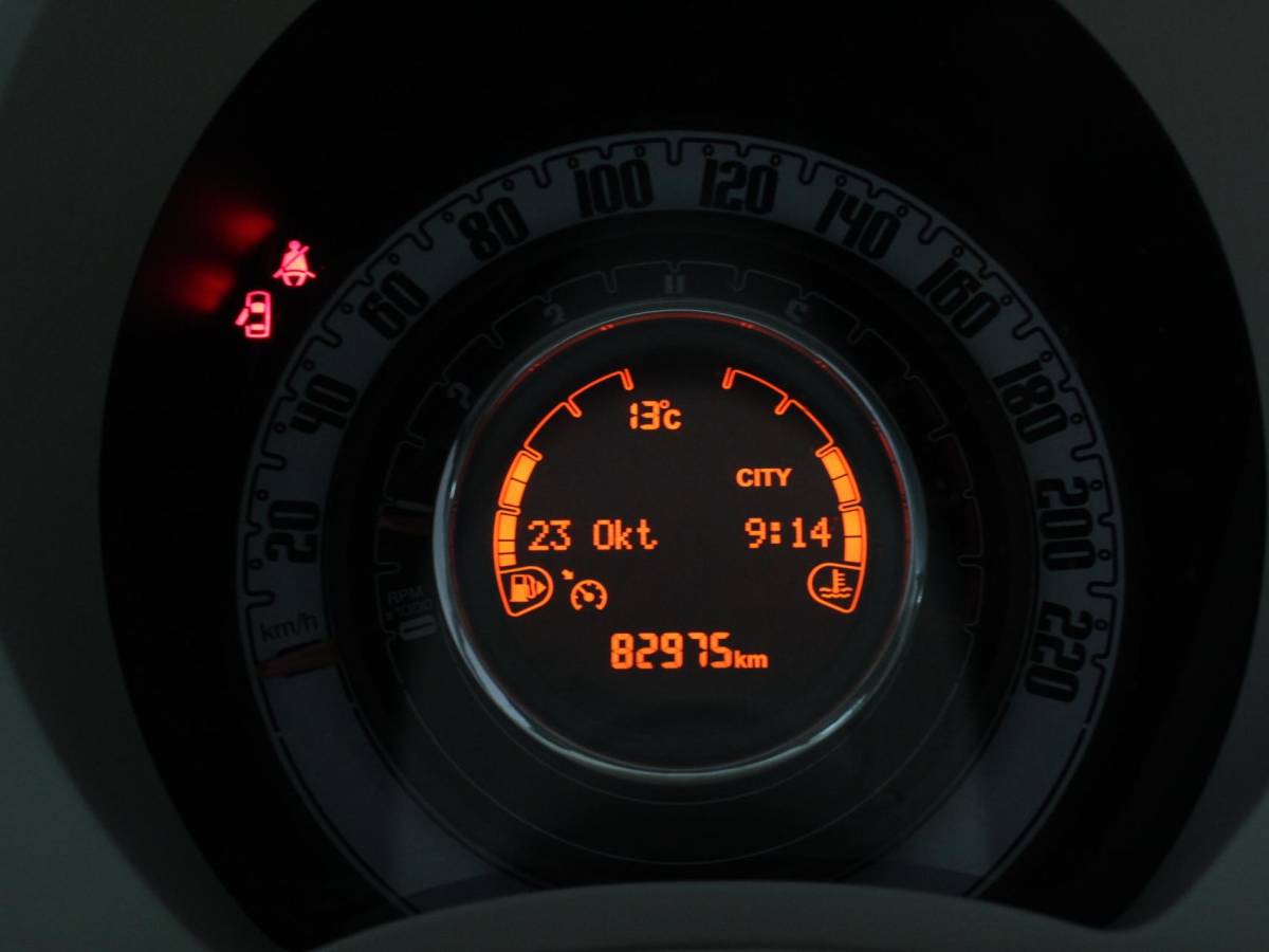 Fiat 500 Fiat 500 1.2 Lounge Navigatie Leder Interieur Climate Control Panoramadak Parkeer sensoren
