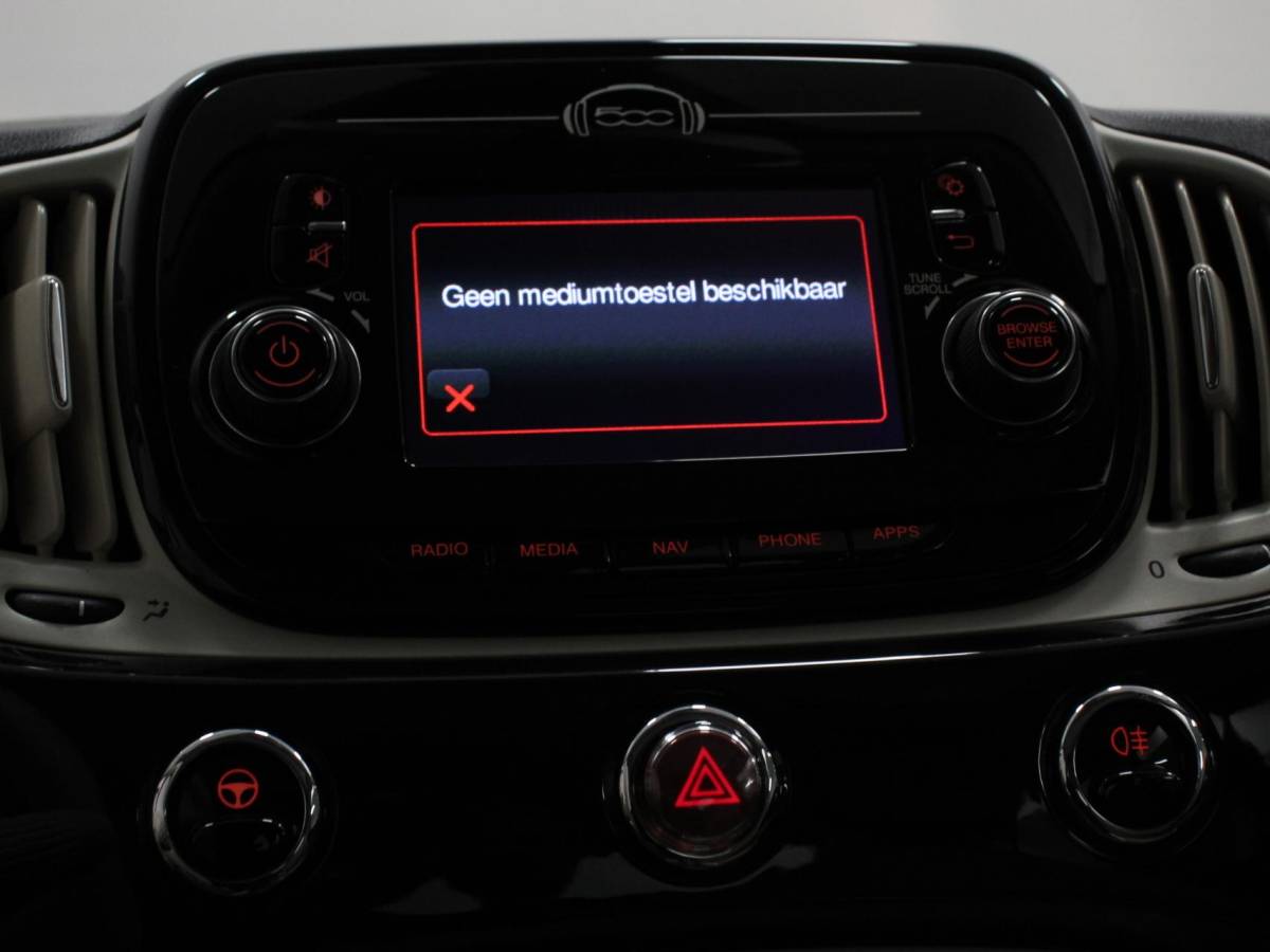 Fiat 500 Fiat 500 1.2 Lounge Navigatie Leder Interieur Climate Control Panoramadak Parkeer sensoren