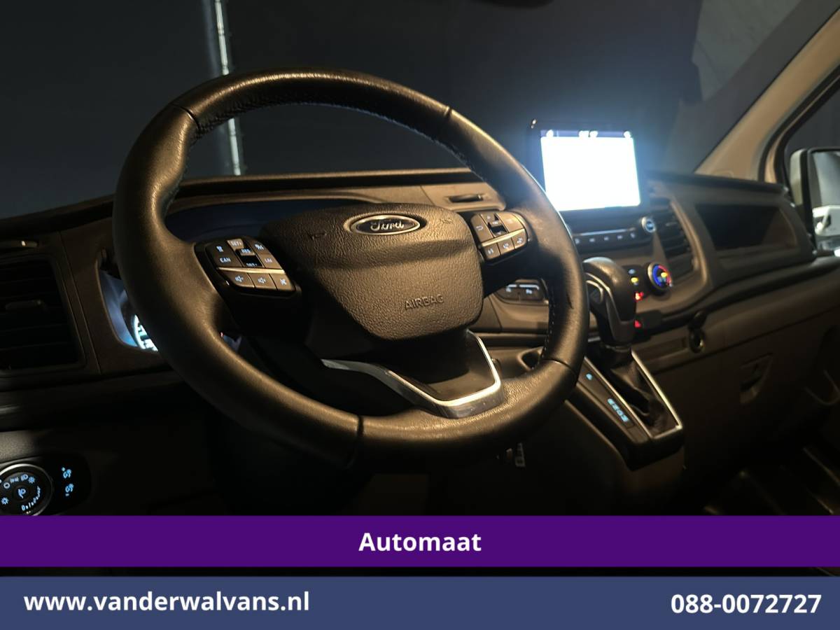 Ford Transit Custom Ford Transit Custom 2.0 TDCI 131pk Automaat L1H1 Euro6 Airco | Navigatie | LED | Adapatieve Cruisecontrol Stoelverwarming, Verwarmde voorruit, Parkeersensoren, Bijrijdersbank