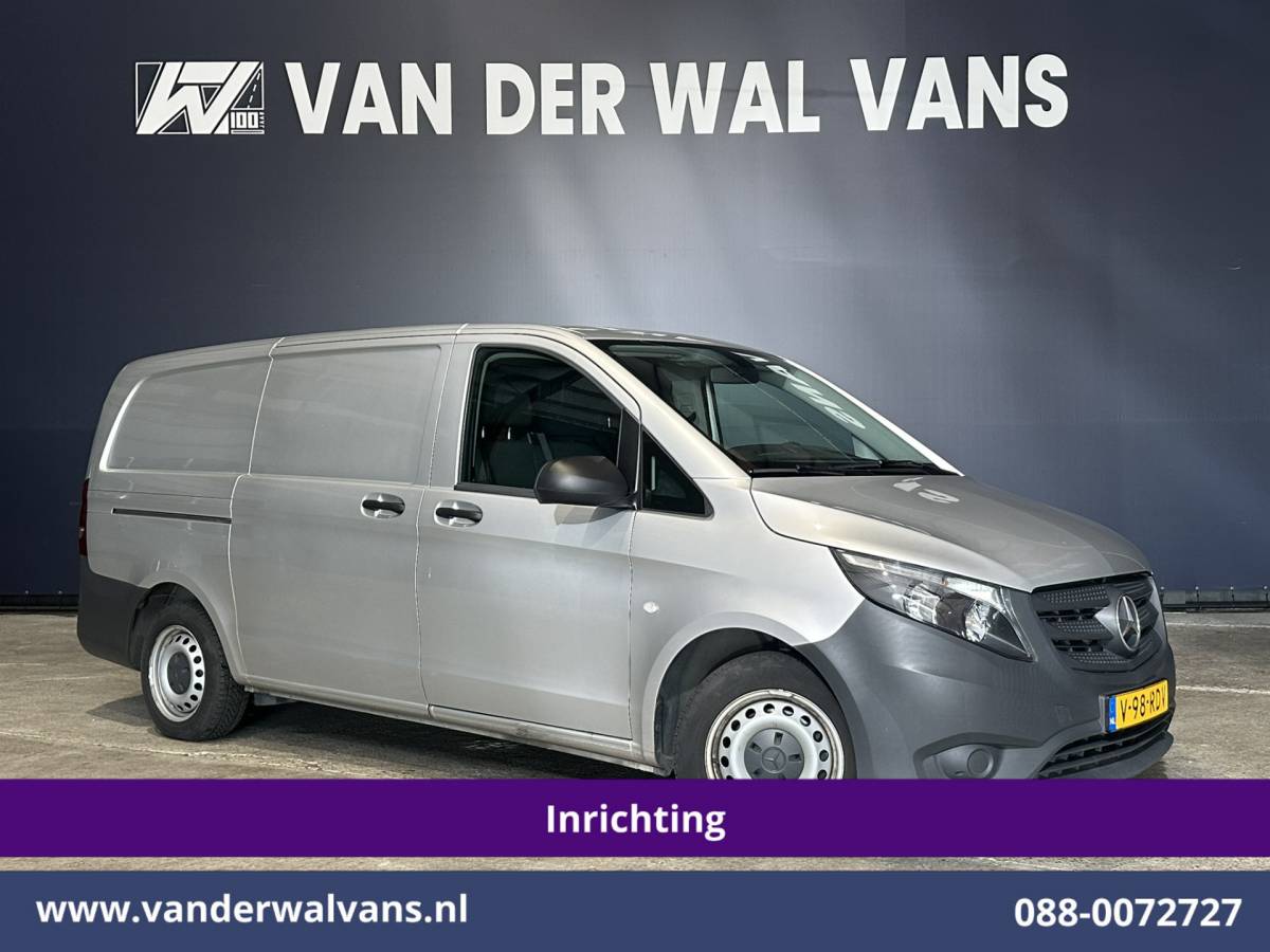 Mercedes-Benz Vito Mercedes-Benz Vito 114 CDI 136pk RWD L2H1 Inrichting Euro6 Airco | Camera | Navigatie | Cruisecontrol | Trekhaak Bijrijdersbank, Achterklep