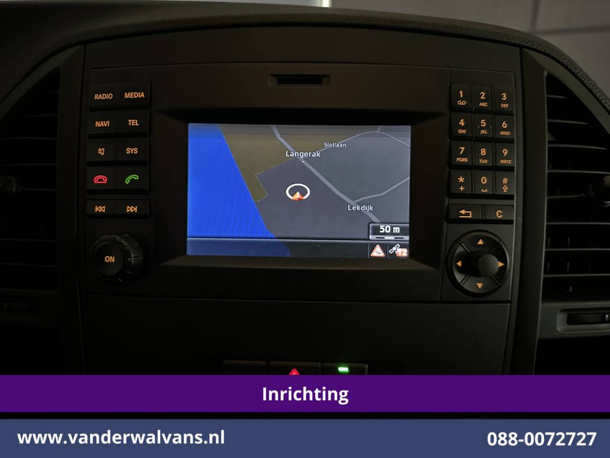 Mercedes-Benz Vito Mercedes-Benz Vito 114 CDI 136pk RWD L2H1 Inrichting Euro6 Airco | Camera | Navigatie | Cruisecontrol | Trekhaak Bijrijdersbank, Achterklep