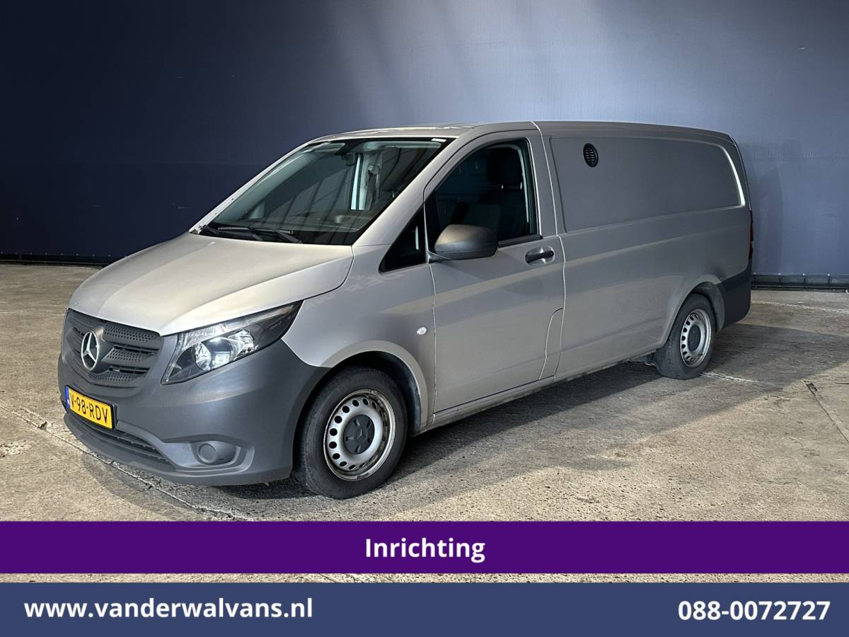 Mercedes-Benz Vito Mercedes-Benz Vito 114 CDI 136pk RWD L2H1 Inrichting Euro6 Airco | Camera | Navigatie | Cruisecontrol | Trekhaak Bijrijdersbank, Achterklep