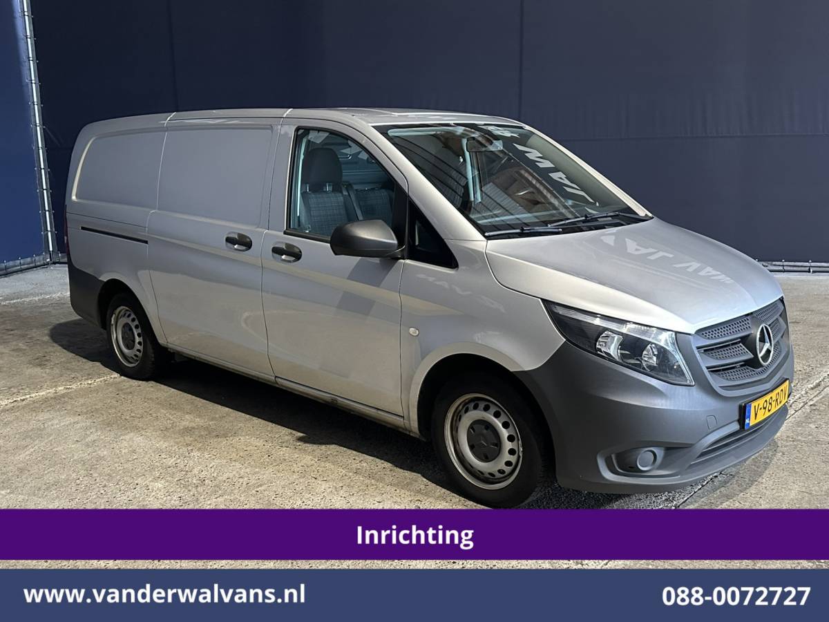 Mercedes-Benz Vito Mercedes-Benz Vito 114 CDI 136pk RWD L2H1 Inrichting Euro6 Airco | Camera | Navigatie | Cruisecontrol | Trekhaak Bijrijdersbank, Achterklep