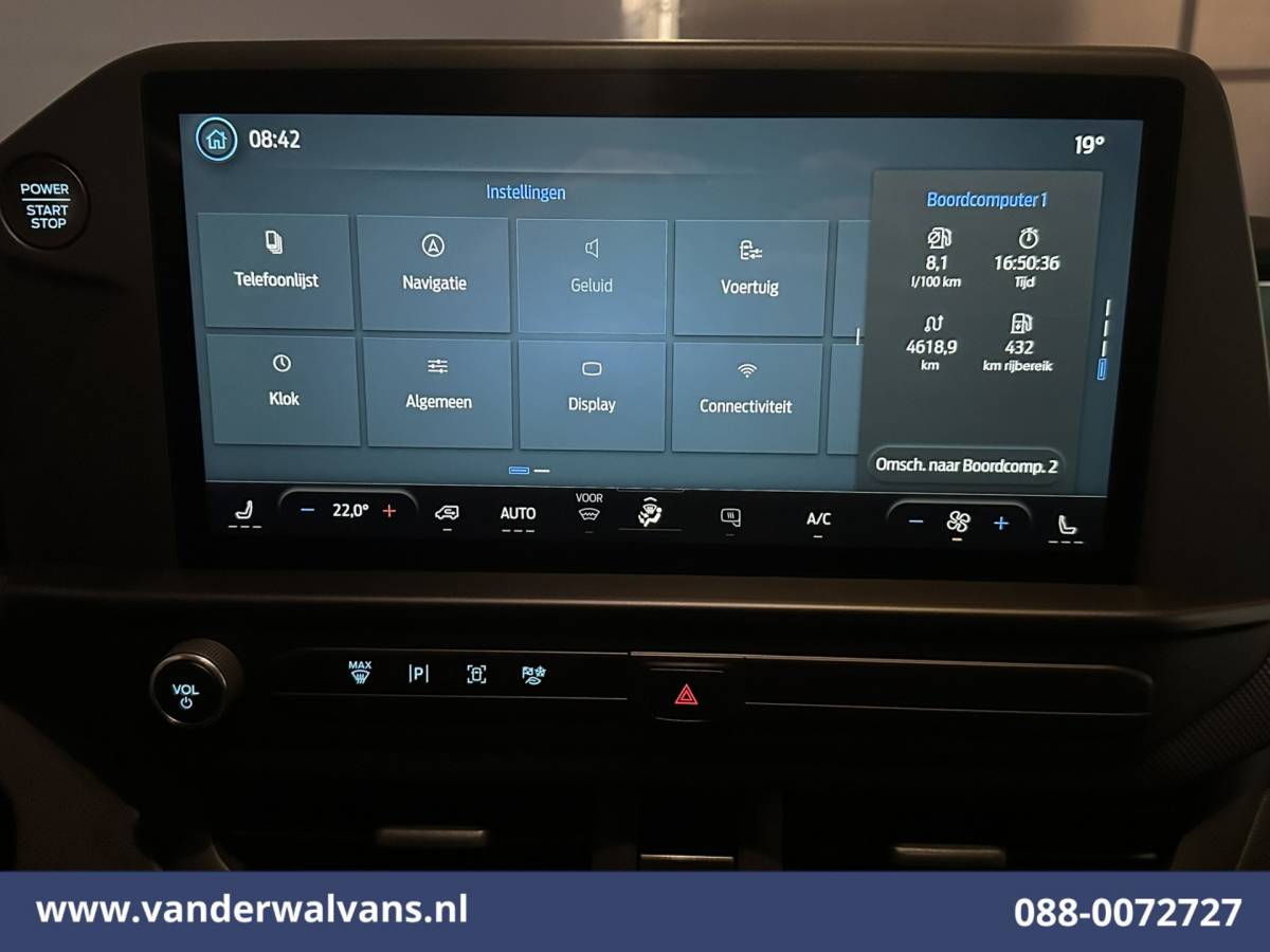 Ford Transit Custom Ford Transit Custom 2.0 TDCI 136pk L2H1 Euro6 Airco | Camera | Navigatie | LED | Apple Carplay | Adaptieve Cruisecontrol Android Auto, Stoelverwarming, Verwarmde voorruit, Parkeersensoren, Bijrijdersbank, 2590kg laadvermogen
