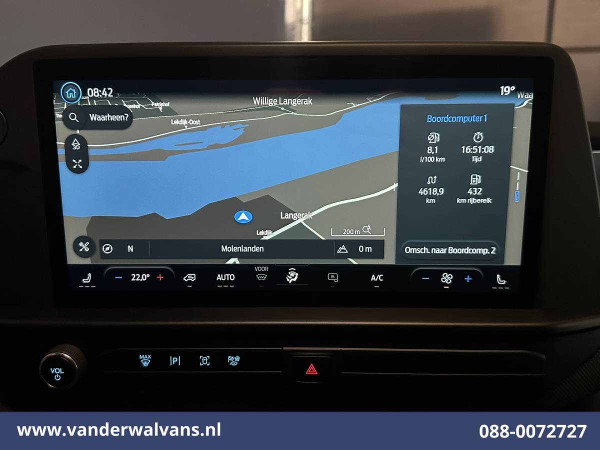Ford Transit Custom Ford Transit Custom 2.0 TDCI 136pk L2H1 Euro6 Airco | Camera | Navigatie | LED | Apple Carplay | Adaptieve Cruisecontrol Android Auto, Stoelverwarming, Verwarmde voorruit, Parkeersensoren, Bijrijdersbank, 2590kg laadvermogen