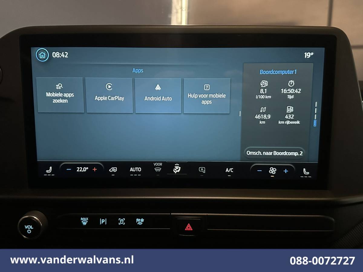 Ford Transit Custom Ford Transit Custom 2.0 TDCI 136pk L2H1 Euro6 Airco | Camera | Navigatie | LED | Apple Carplay | Adaptieve Cruisecontrol Android Auto, Stoelverwarming, Verwarmde voorruit, Parkeersensoren, Bijrijdersbank, 2590kg laadvermogen