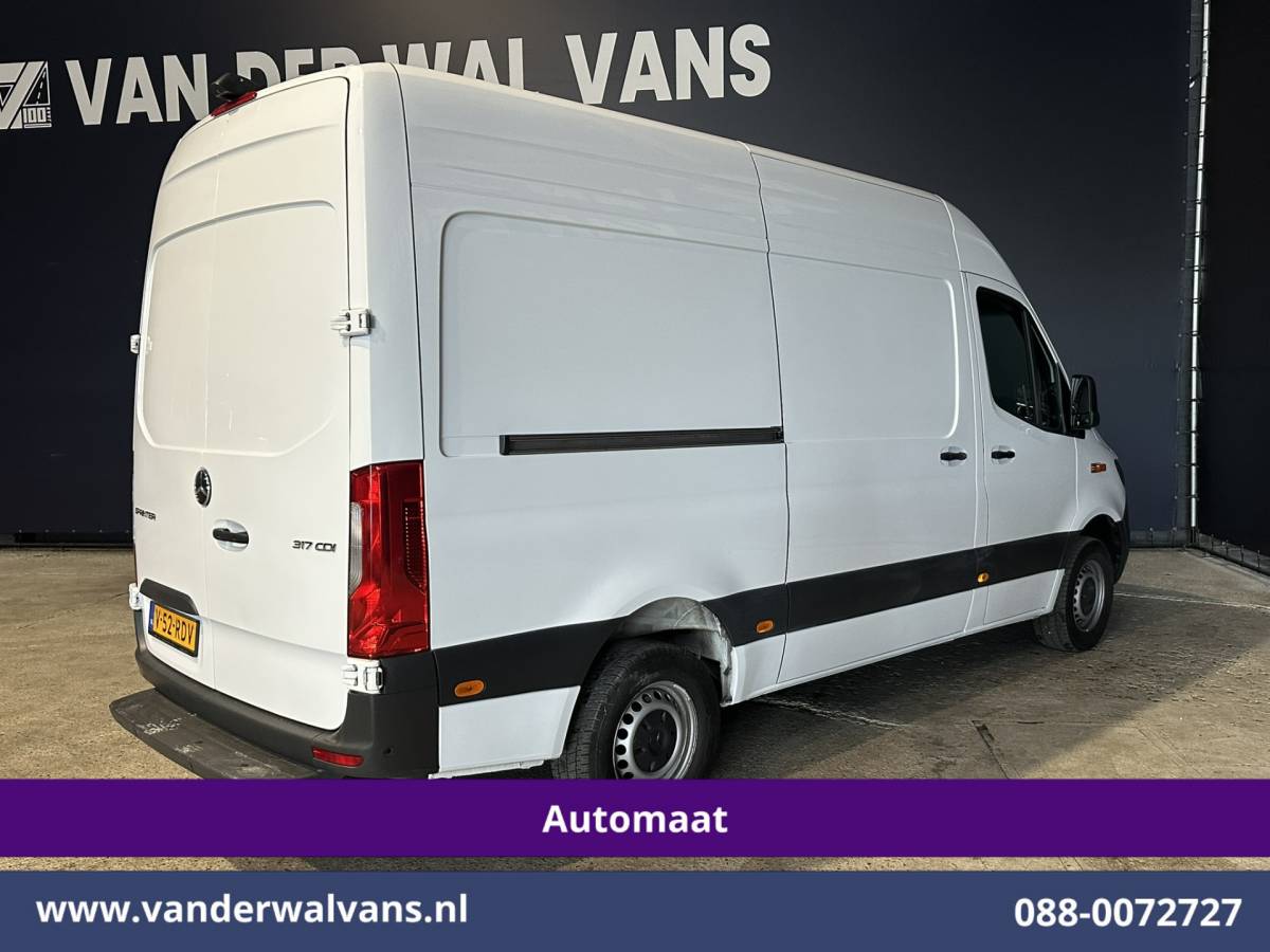 Mercedes-Benz Sprinter Mercedes-Benz Sprinter 317 CDI 170pk 9G-Tronic Automaat L2H2 2025 Model Euro6 Airco | XL MBUX | Camera | Navigatie | LED | Adaptieve Cruisecontrol Chauffeursstoel, Stoelverwarming, Parkeersensoren, Bijrijdersbank
