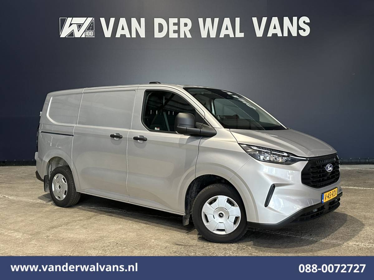 Ford Transit Custom Ford Transit Custom 2.0 TDCI 136pk L1H1 Euro6 Airco | Navigatie | LED | Apple Carplay | Adaptieve Cruisecontrol | Leder Stuur Android Auto, Verwarmde voorruit, Stoelverwarming, Parkeersensoren, Bijrijdersbank, 2590kg trekvermogen